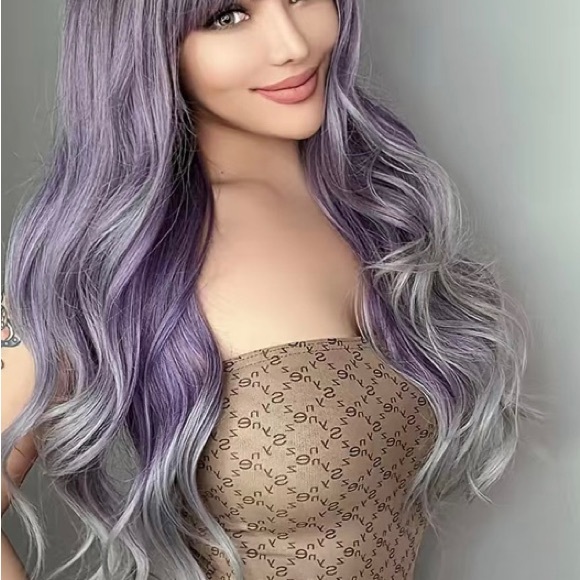 Cute funky wig beautiful color for cosplay or every day - Picture 3 of 7